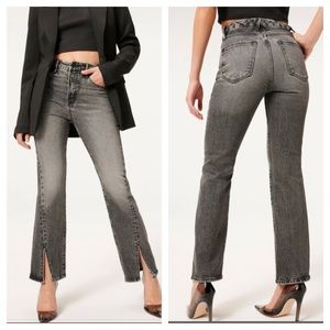 Good American GOOD CURVE STRAIGHT twist slit 6/28